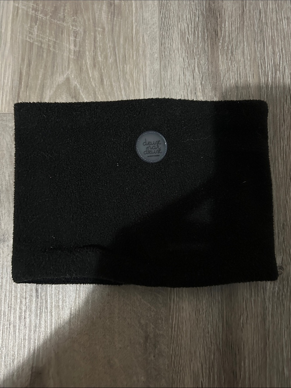 deux par deux Black Fleece Neck Warmer with Logo - Free with purchase!!